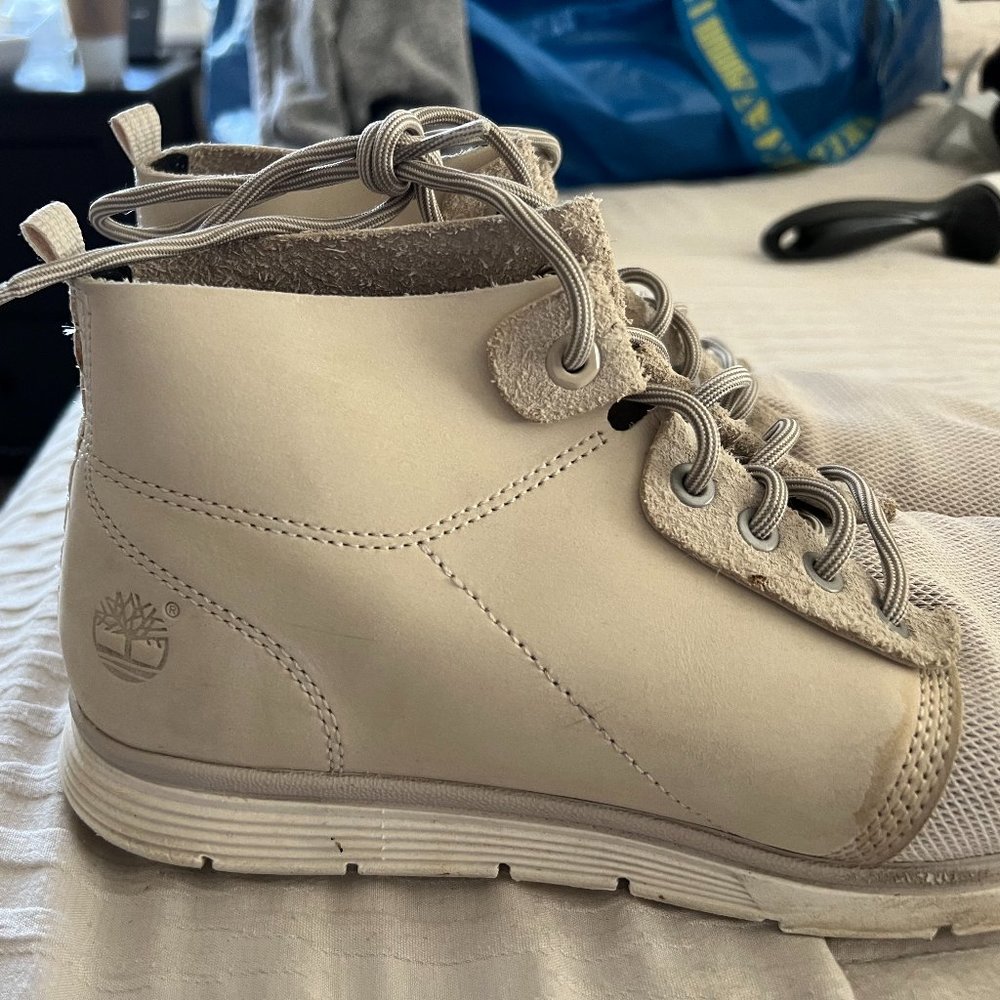 Womens TIMBERLAND leather and mesh ankle boots